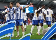 包含阿森纳大胜布莱顿，英超强势竞逐欧冠资格的词条